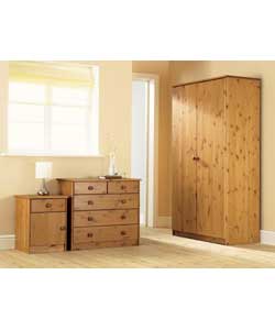 Bedroom Package - 2 Door 3 Piece - Pine