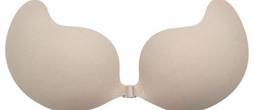 TM) Nude Strapless Front Closure Push Up Sexy Invisible Bra(C-D Cup) With Kobwas Keyring