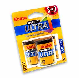 KODAK APS 200 ASA (Advantix) 25 exposures ~ 3 Pack