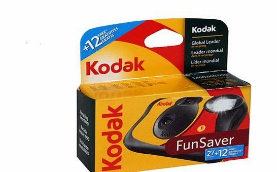 Kodak Single Use FunSaver Camera with Flash 27 exposures  12 free 3Pk