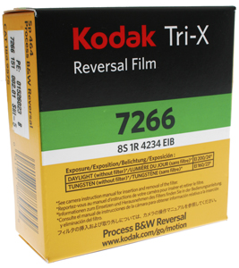 KODAK Tri-X 200D B/W Reversal Super 8 Cine Film