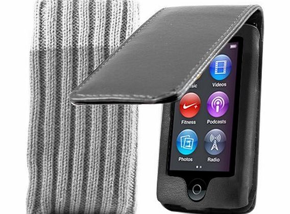 Kolay Flip Case Cover for Apple iPod Nano 7th Generation - Black