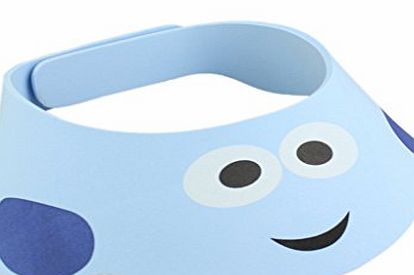 Koly Adjustable New For Baby Adjust Shampoo Shower Bathing Bath Protect Soft Cap Hat (Blue)