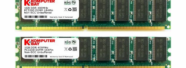 Komputerbay 2GB (2x 1GB) PC3200 DDR-400 RAM Memory Upgrade for the Dell Dimension 4600