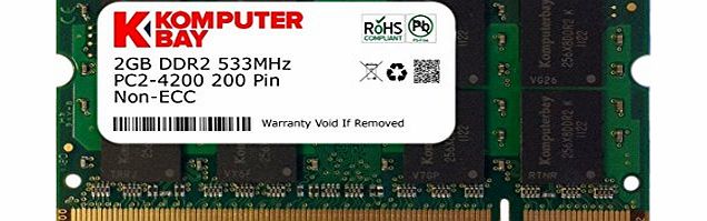Komputerbay 2GB DDR2-533 (PC2-4200) RAM Memory Upgrade for the Panasonic Toughbook 19 Series CF19 (CF-19CCBCXVM) (Genuine Komputerbay Brand)