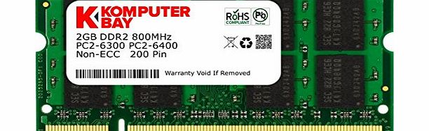 Komputerbay 2GB DDR2-800 (PC2-6400) RAM Memory Upgrade for the Apple iMac 8,1 (20-inch, 2.4GHz, MB323LL/A) Intel Core 2 Duo (Genuine Komputerbay Brand)