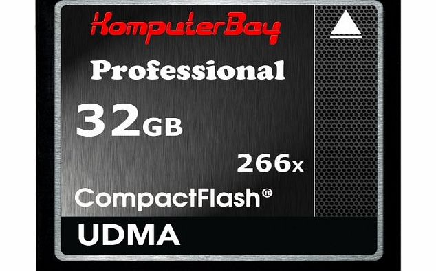 32GB High Speed Compact Flash CF 266X Ultra High Speed Card 36MB/s Write and 37MB/s Read UDMA