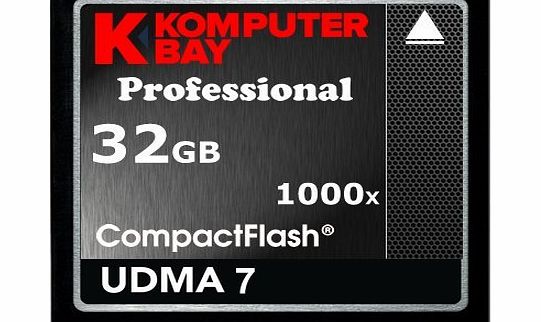 Komputerbay 32GB Professional 1000x CF COMPACT FLASH CARD 150 MB / s Extreme speed UDMA 7 RAW 32 GB