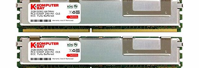 Komputerbay 4GB Kit (2x2GB) Memory Ram for the Compaq ProLiant BL20p G4 BL460c G5 BL480c 492327-B21 BL680c G5 449316-B21 DL140 G3 DL160 G5 DL180 DL360 DL380 G5 2 33GHz DL380 G5 3 20GHz G5 DL580 G5 ML1