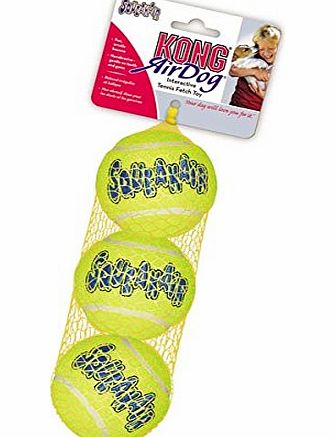 Kong Air Squeakair Ball, Medium, Pack of 3