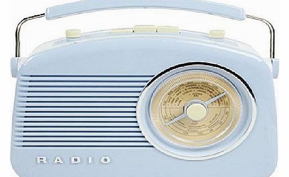 Stylish Retro Table Radio - Baby Blue