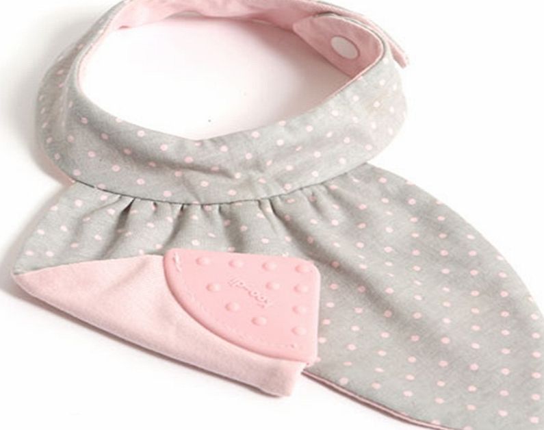 Koo-Di Choos Teether Bib Pink