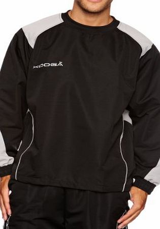 Kooga Hybrid Vortex Adults Top - Black/Grey, Medium