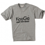 Kooga Mens Large Logo T-Shirt Grey Marl
