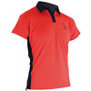 Traditional style Polo Shirt collar.  Kookaburra Stay Dry climate control fabric to enhance comfort.