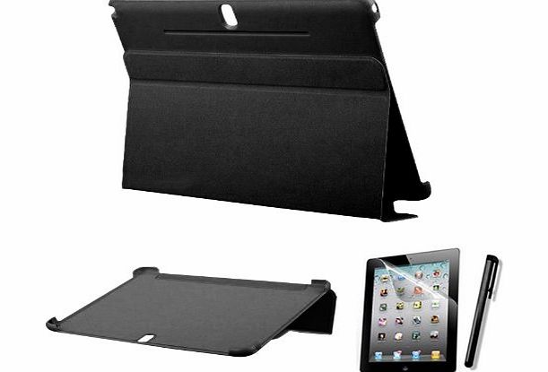 Kool(TM) Black Samsung Galaxy Tab Pro amp; Note Pro 12.2 12-inch Book Cover Case Flip Folding Stand   Free Screen Protector and Matching Stylus, Seller of Best Selling Galaxy Tab Pro 12 inch Case (Bl