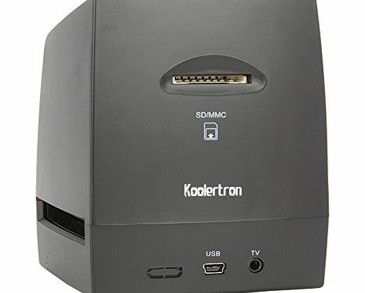 Koolertron High-Resolution Scanner/Digitizer - Converts 35mm Negatives amp; Slides to 5 Or 10 Megapixel Digital JPEGs Using Built-In Software Interpolation - No Computer/Software Required to Operate