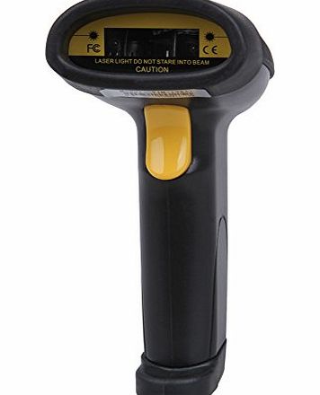 Koolertron USB Automatic Barcode Scanner Laser Handheld Barcode Scanner Long Scan Bar Code Reader with Hands Free Adjustable Stand