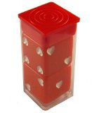 Koplow Games Set of 2 Dices Sweetheart 25mm - Red and White