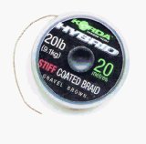 Korda Hybrid Stiff 20lb Gravel Brown 20m