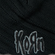 Korn Black Diagonal Texture Beanie