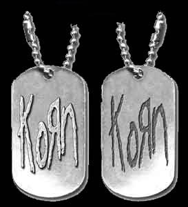 Korn Logo Dog Tag
