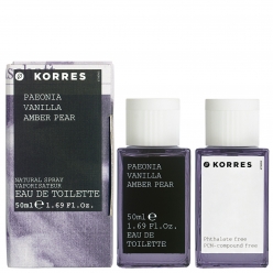 Korres PAEONIA VANILLA and AMBER PEAR EDT (50ML)