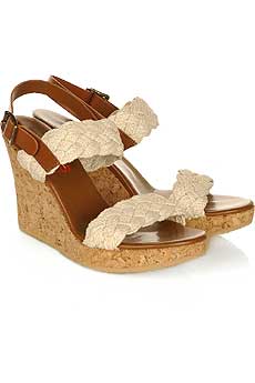 Kors by Michael Kors Braided Strap Wedges