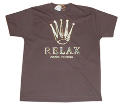 Kounterfeit RELAX gold print slim fit t-shirt