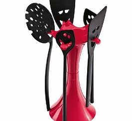 Koziol Meeting Point Utensil Stand Red Meeting Point
