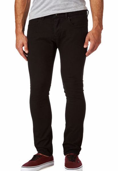 KR3W Mens KR3W K Skinny Jet Black Jeans - Jet Black