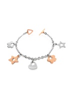 Kris Hollywood - Bronze and Stainless Steel Charm Bracelet