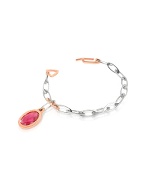 Kris Regina - Plum Stone Charm Bracelet