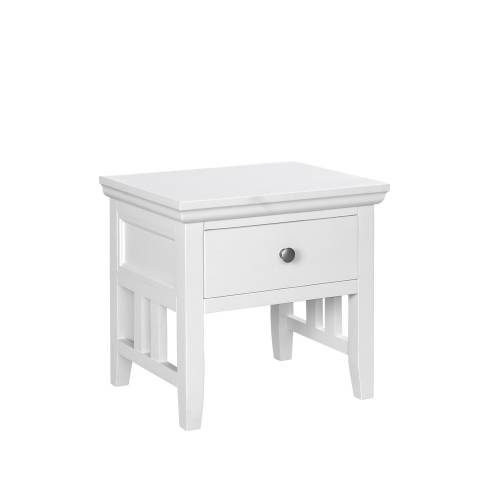 Kristina White Painted Lamp Table