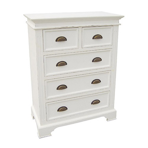 White 2 Over 3 Chest of Drawers 916.417