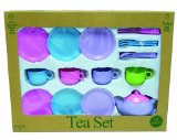 KRiYa ltd Recycled Plastic - 18 Piece Toy Tea Set