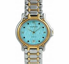 Krug Baumen Gents Marquis Two Tone Blue Dial