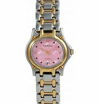 Krug Baumen Ladies Marquis Two Tone Pink Dial