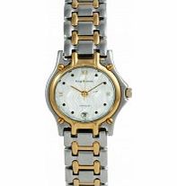 Krug Baumen Ladies Marquis Two Tone White Dial