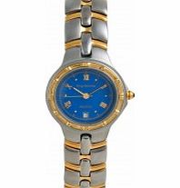 Krug Baumen Ladies Regatta Blue Silver Gold Watch