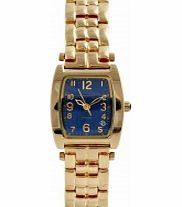 Krug Baumen Ladies Tuxedo Blue Gold Watch