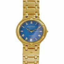 Krug Baumen Mens Charleston Blue Gold Watch
