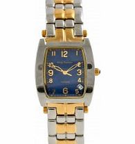 Krug Baumen Mens Tuxedo Blue Steel Watch