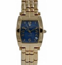 Krug Baumen Tuxedo Diamond Blue Dial Mens Watch