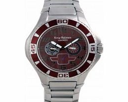 Krug Baumen Vanguard Brown Steel Watch