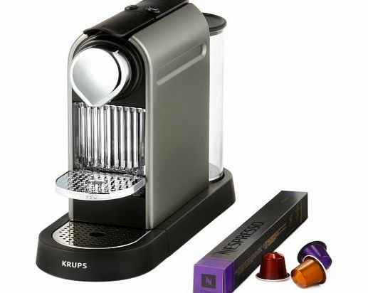 Krups Nespresso CitiZ by Krups XN720T40 Coffee Machine - Titanium