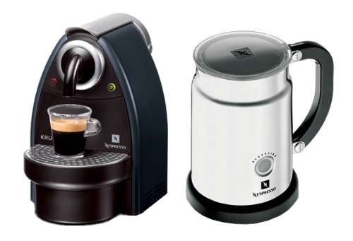Krups Slate Grey Nespresso Essenza   Aeroccino