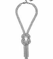 Krystal London Swarovski crystal knotted necklace