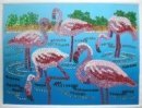 Sequin Art and Beads Flamingoes