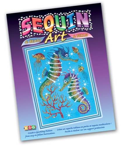 KSG Sequin Art and Beads Seahorse